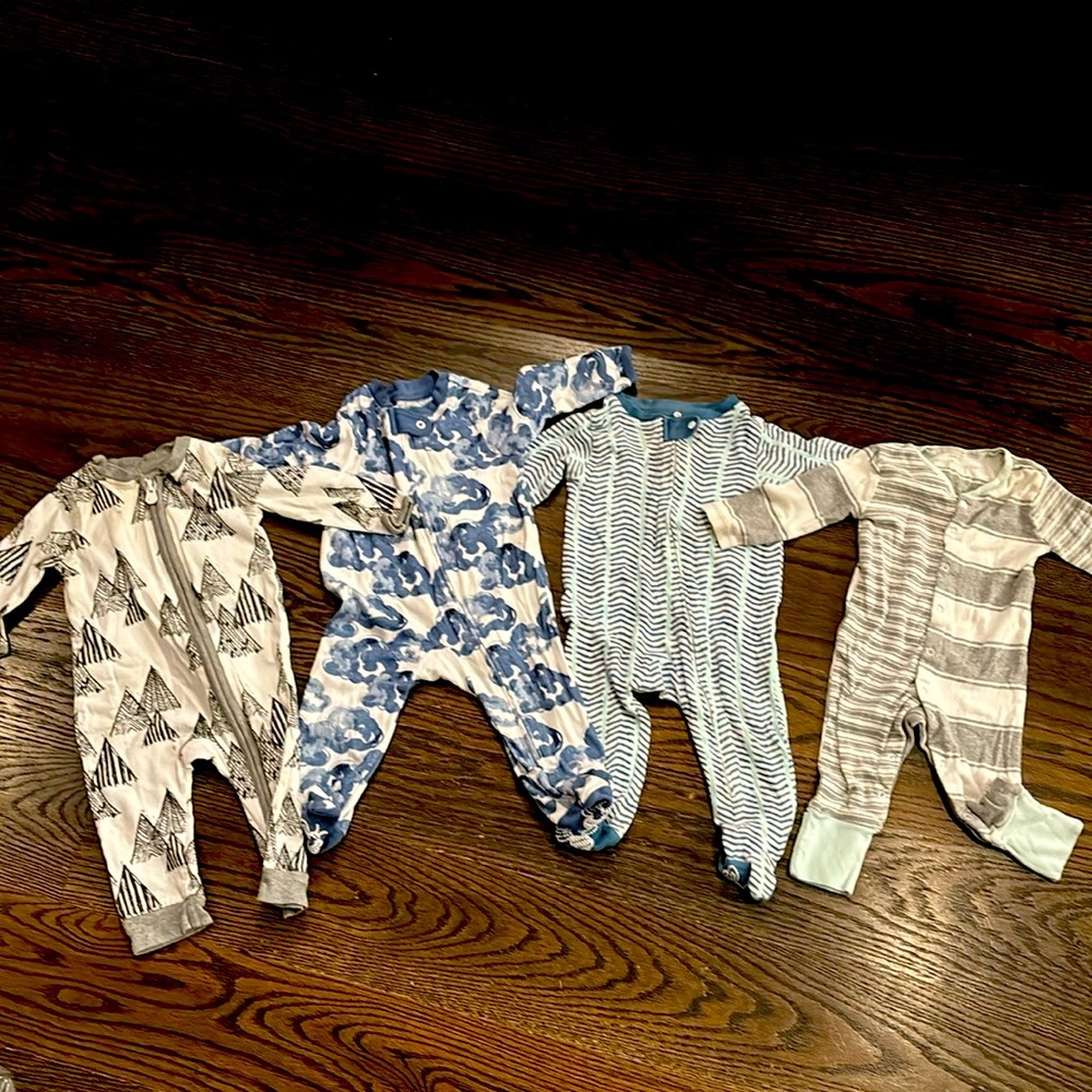 Burt’s Bees footies and rompers